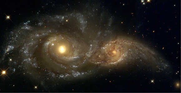 Galaxies en interaction.