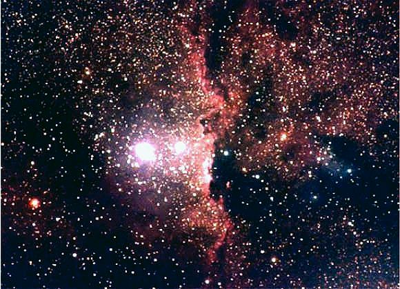 Nébuleuse NGC 6188 et amas ouvert NGC 6193
