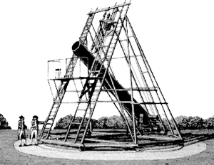 Un des télescopes construits par HERSCHEL