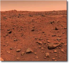La surface de Mars